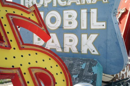 The Neon Boneyard at the Neon Museum in Las Vagas.