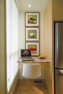 The Taylor Residence represents the type of retrofit commissions that excite housebrand. The firm helped a retired couple purchase the 1,400-square-foot 1970s townhouse and then oversaw its redesign and construction. And it supplied furnishings for the pr