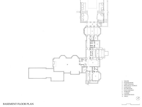 The project’s basement floor plan.