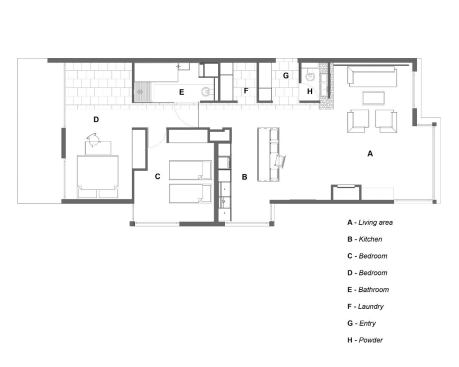 The project’s floor plan.