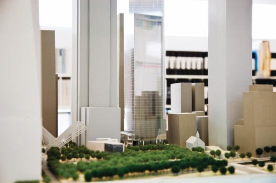 Maki is one of few architects who can boast studying, teaching, and practicing in both the U.S. and Japan. His time in the U.S. lends context to his work on an important symbolic project, Tower 4 at the World Trade Center (the model for which is pictured here). For Maki, his time in the U.S. also adds value to the award. "The U.S. is a country I knew when I was young, over 50 years ago," Maki says. "Having this [AIA Gold Medalist] recognition adds value to my life."