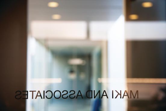 Inside the office of Maki and Associates.