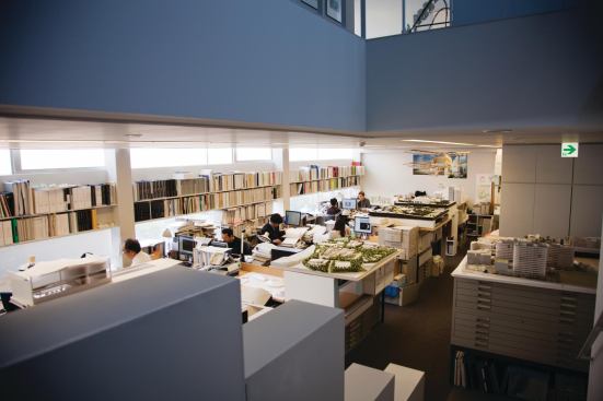 Maki and Associates is a small operation relative to its stature in the international design arena—in addition to the 2011 AIA Gold Medal, Maki won the Pritzker Prize in 1993—numbering about 40 architects and administrative personnel. “I always maintained a small practice because in a small firm, I can participate in all the projects equally. I can give my full attention to each project,” Maki says. “I’ve never wanted to make my firm organized like a large firm.”