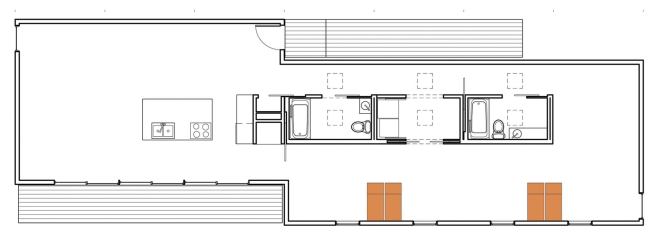 Modular 4's floor plan.