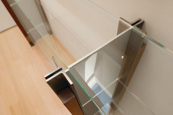 Steel, cherry, glass, and aluminum make up a basic but highly adaptable kit of parts.