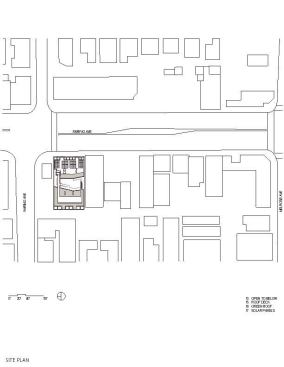 The site plan for the Lofts at Cherokee Studios.