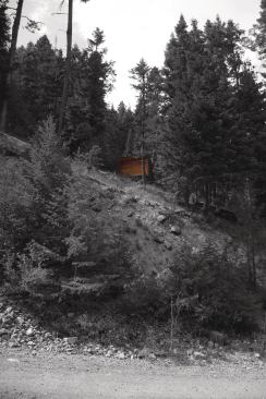 With no utility connections, the shed is designed for serious roughing it.