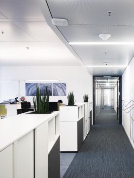 The leasable office floors are being fitted out both by anchor tenant Total, a French oil and gas company, and others.