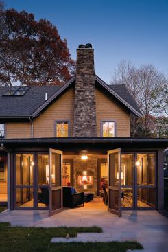 The owners of this private residence in Newton, Mass., were able to build a home from scratch that allowed for accessibility and sustainability.