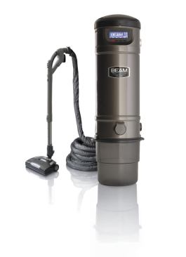 Beam. The top-of-line Serenity IQS series comes with a 10-year warranty, a self-cleaning Gore-Tex fabric HEPA filter, optional outside venting, and an anti-microbial bucket to stop microbe growth between emptying. An LCD display provides real-time system maintenance alerts. The motor delivers 600 to 640 air watts of power depending on the system size, which can be calibrated for an overall cleaning area from 7,000 to 12,000 square feet. A sound-reduction package includes an anti-vibration mounting system, canister sound insulation, and an optional muffler that reduces overall power unit noise to as low as 65 decibels. 800.369.2326. www.beamvac.com.