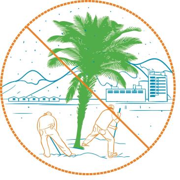 The International Green Construction Code requires 75 percent of new landscape areas to be planted with native species.