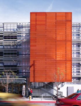 The Santa Monica parking garages by Brooks + Scarpa.