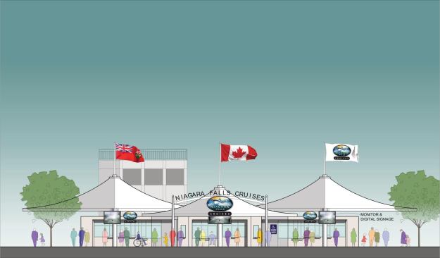 Entry pavilion elevation
