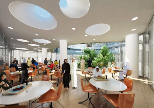 Cafeteria terrace rendering