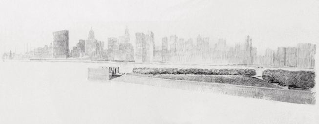 Louis Kahn fortunately had completed a working set of drawings for the memorial before his death.