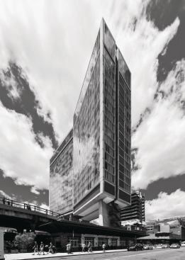 The building's southeast corner. 