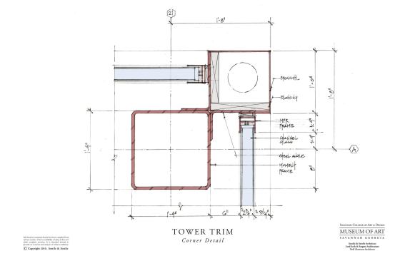 Tower corner detail