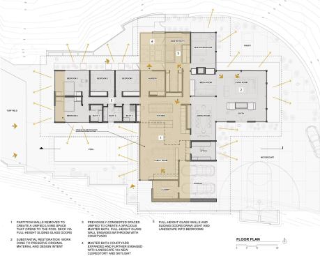 The floor plan.