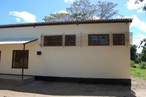 The new teacher housing is located north of the main classroom courtyard. The housing that it replaced was a mix of crumbling ranch houses, mud brick huts, and concrete block shells with leaking roofs. 