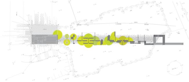 Site plan, On the Way to the Sea