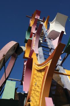 The Neon Boneyard at the Neon Museum in Las Vagas.