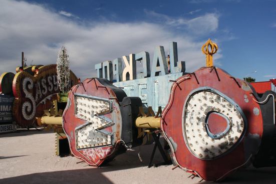 The Neon Boneyard at the Neon Museum in Las Vagas.