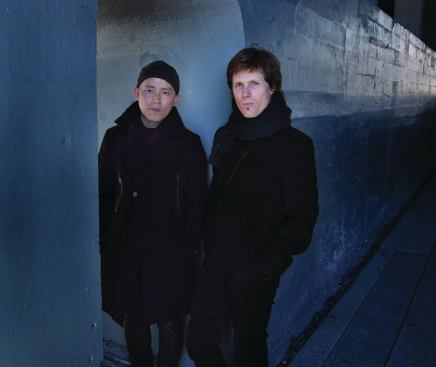 Andy Cao (left) and Xavier Perrot founded their landscape firm in 2006. 