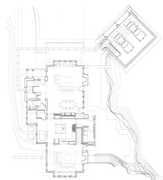 The home’s first-floor plan.