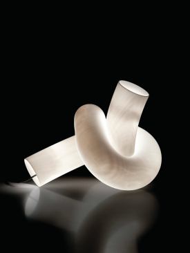 Ingo Maurer's Knot table lamp.