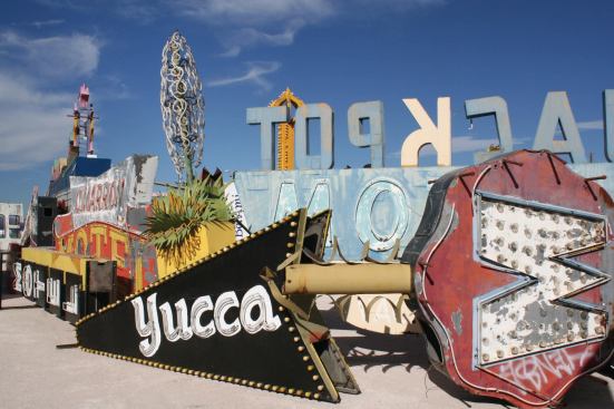 The Neon Boneyard at the Neon Museum in Las Vagas.