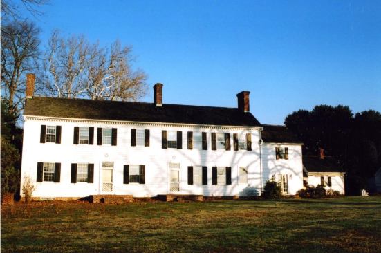 The home's rear elevation, prior to the renovation.