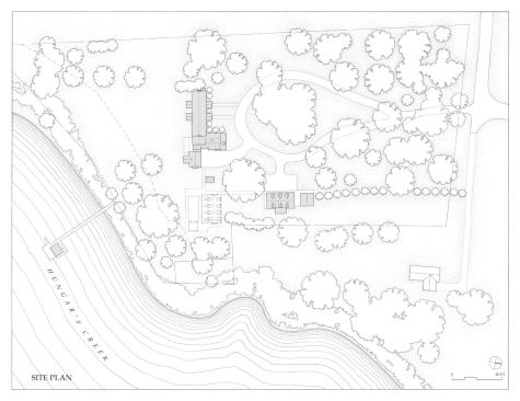 Historic Vaucluse's site plan.