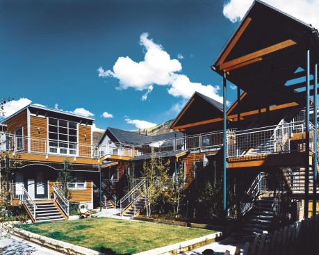 Benedict Commons courtyard.