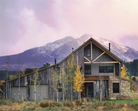 Teague traces his affinity for agricultural buildings to a barn residence his grandfather created in the 1930s.
