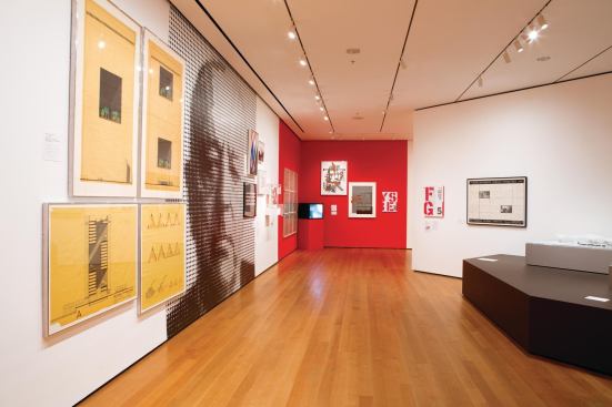 The exhibit featured materials curated from the museum's collection. 