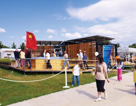 As part of the design, the team’s engineers integrated the house’s HVAC and hot-water system.