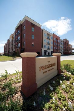 The Preserve - Architect: Humphreys & Partners Architects, New Orleans. - Completion: 2009 - Brief: $45 million mixed-income building received $1.56 million in GO-Zone tax credits, $15.95 million block grant.
