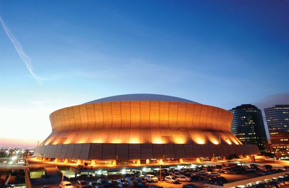 Louisiana Superdome - Architects: Louisiana Superdome Renovation Joint Venture Team—Ellerbe Becket (consultant), with New Orleans firms Trahan Architects, Sizeler Thompson Brown Architects, and Billes Architecture. - Completion: 2007 - Brief: $185 million renovation of sports landmark partially funded by $118 million from FEMA and $15 million from the NFL.