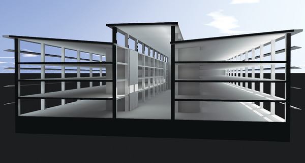 Lighting software program AGI32 enables lighting designers to analyze light penetration.