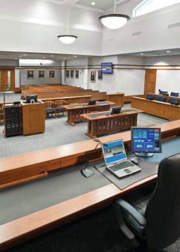 BEST GOVERNMENT AV PROJECT (STATE & LOCAL)
Fairfax County Courthouse, Fairfax, Va.AV Integrator: Professional Products, Gaithersburg, Md.
Architect: Miller, Beam & Paganelli, Reston, Va.