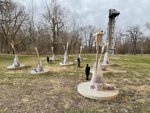 To Middle Species, With Love, by University Design Research Fellow Joyce Hwang, AIA, sited at Mill Race Park