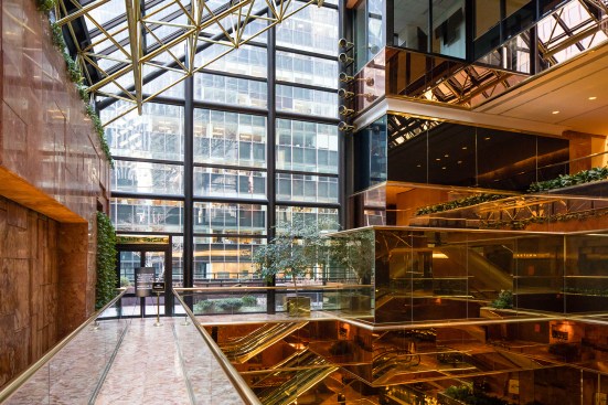 Images from Trump Tower atrium