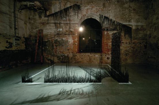 “Unlit,” displayed at the 2012 Venice Architecture Biennale, evokes the darkness of Detroit’s abandoned buildings.