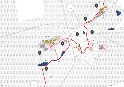 Route map for the festival