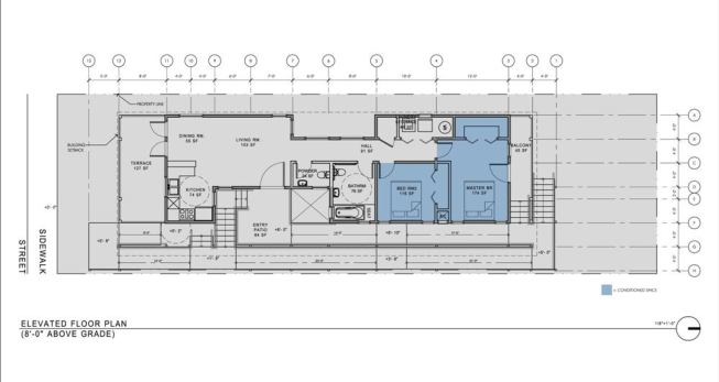 The Broadmoor Residence's floor plan.