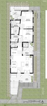 E.A.S.Y. House's floor plan.