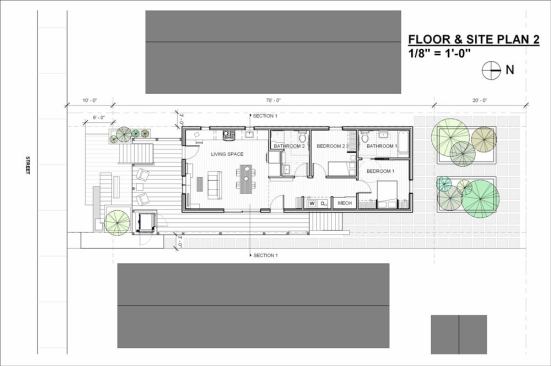 Little Easy's floor plan.