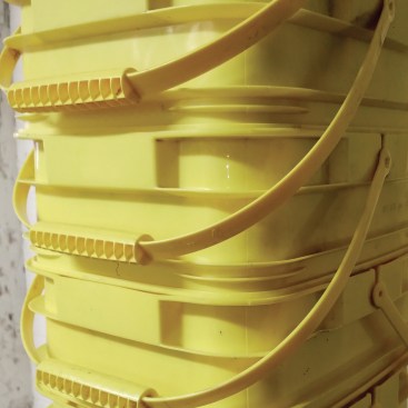 "Yellow Tower" (2023), by Lauren Yeager