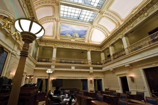 Fully dimmable, cove-concealed, UV-filtered T5HO uplights ceilings and restored murals throughout. The building’s ornamental architectural luminaries had to be adapted as principal functional sources. With over 30 different ceiling heights, optical needs varied widely by location.