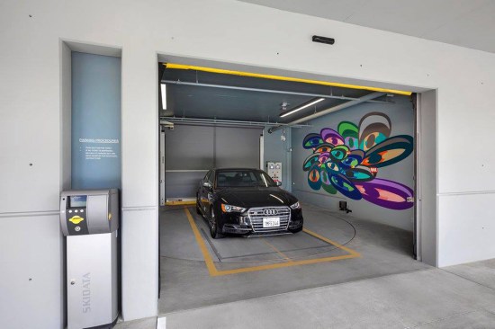 Car is delivered facing forward and ready to leave.